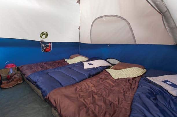 Coleman Sundome 6 Tent - inside look