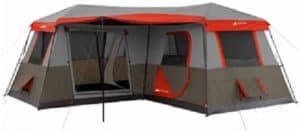 ozark trail 12-person 3-room 16x16 tent
